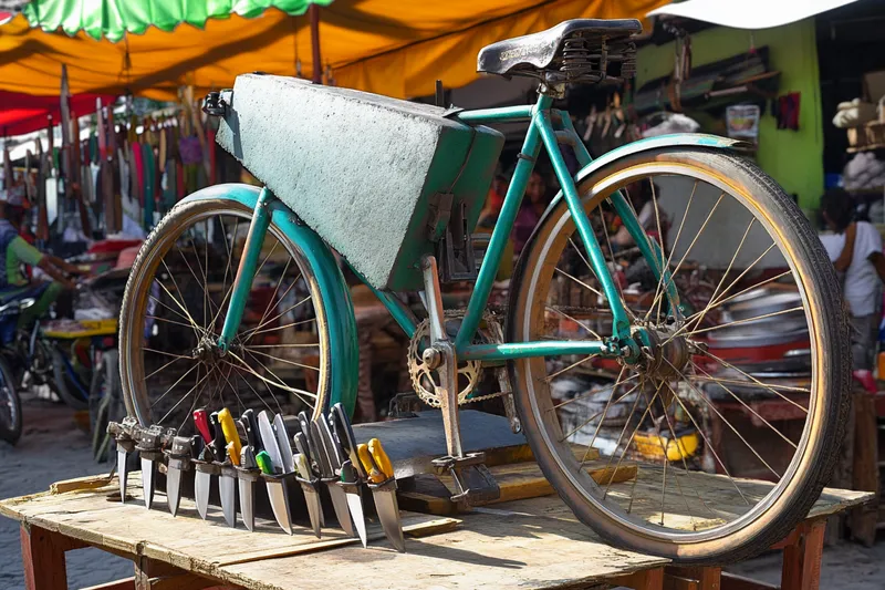 como hacer una bicicleta para afilar cuchillos